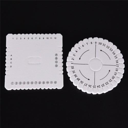 1PCS White Round Square Handmade Beading Cord Disk Braiding Plate Braided Rope DIY Handmade Tool
