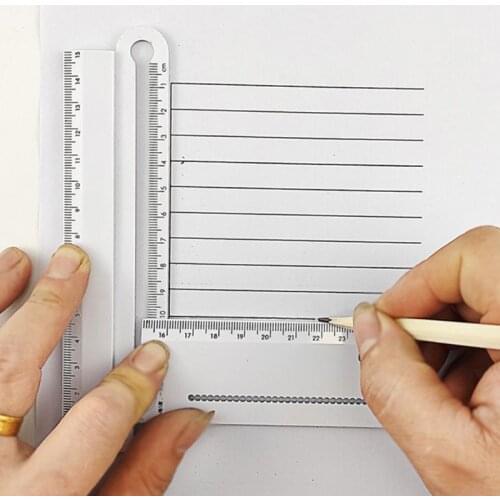 1pcs Simple Style 30cm Transparent Rectangle Ruler Protractor Student Stationery Drawing Tool Supplies 4X7E