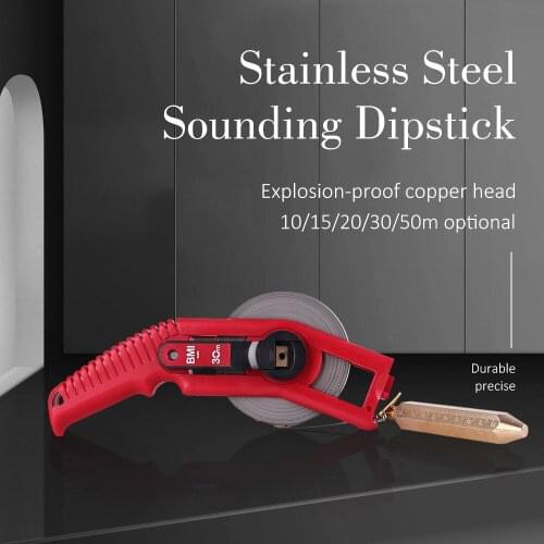 15m 20m 30m Stainless Steel Oil Dipping Sounding Measuring Tape
