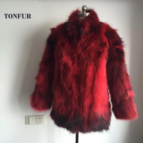 2021 Brand Fur Thick Warm Real Raccoon Fur Overcoat Mandarin Collar Customize Big Size and Multi Colors Natural Fur Coat WSR164
