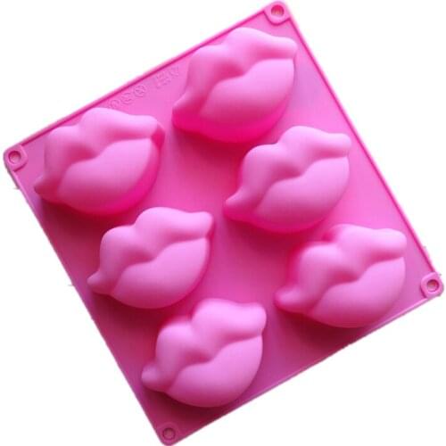 3D Mouth Lips Fondant Cake Silicone Mold Polymer Clay Chocolate Mould Pastry Soap Candy Making Molds Decoration Tools m045