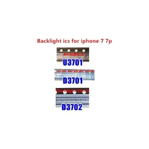 50sets/lot for iPhone 7 Backlight solution Kit driver ICs U3701 3539A1 +D3701+D3702
