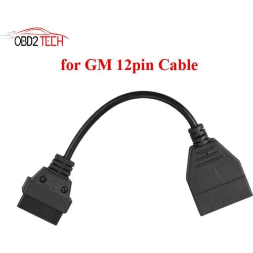 VAZ OBD2 Adapter 12pin to obd1 obd2 connector for GM VAZ for daewoo matiz 12 PIN OBDII Cable GAZ 12PIN