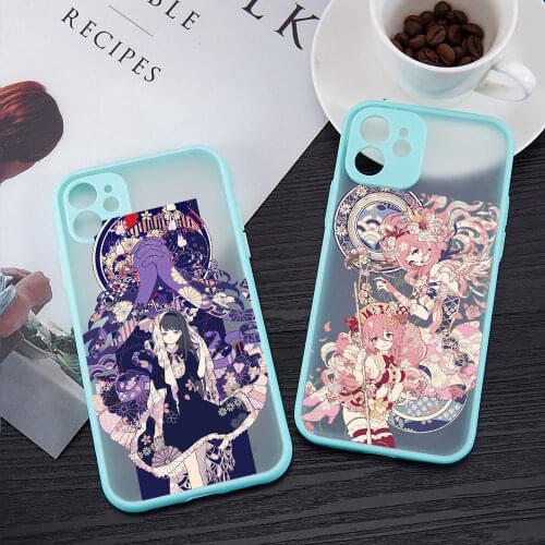Japanese Comics Puella Magi Madoka Magica Phone Case for iPhone 11 12 Mini Pro X XS XR Max 7 8 Plus SE2020 Magic Girl Back Cover