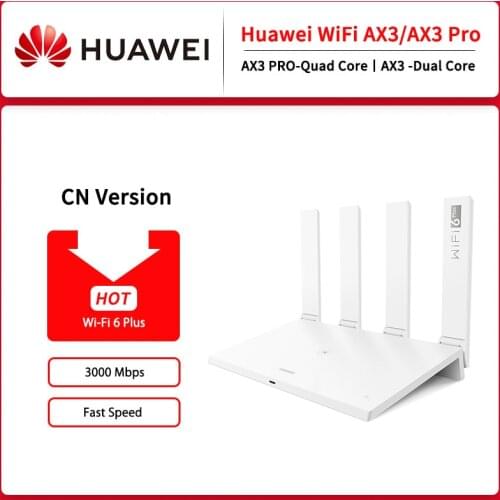 Global Version Huawei WiFi AX3 Pro Quad Core WiFi 6+ 3000Mbps HUAWEI WIFI AX3 Dual Core Router house router Russion Version