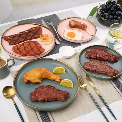 Simulation Steak Food Model Fake Steak Beef Lamb Chops Ornaments