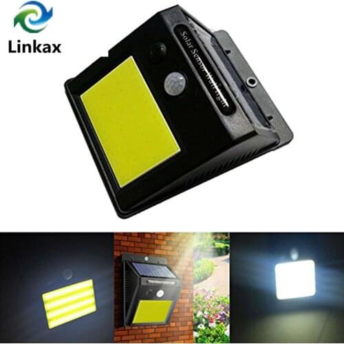 LED Infrared PIR Motion Sensor 48 COB LED Solar Power Wall Lamp Outdoor Security Night Light Waterproof IP65 Solar Lamp