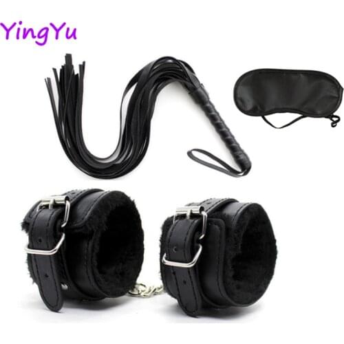 PU Leather Handcuffs For Sex Ankle Cuff Restraints Bondage Bracelet BDSM Woman Erotic Adult Cosplay Sex Toys For Couples Women