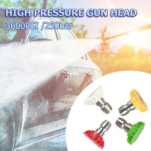 4pcs Pressure Washer Tips 2.5 GPM Power Washer Attatchments 0 15 25 40 Degrees Washer Accessory Turbo Nozzles Sprayer