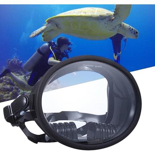 Panoramic Wide View Diving Mask Durable Aquatics Scuba Diving Snorkeling Frameless Mask Tempered Glass Diving Goggle Mask