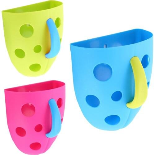 Baby Plastic Bath Toy Organizer Scoop Storage Bin Hanging Organizer for Bathroom Bath Toy holder Accessories