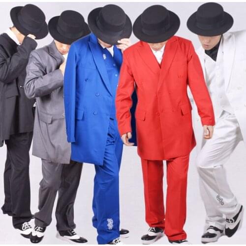 Popping Mechanical Dance Costumes Adults Solid Color Blazer Hip Hop Street Dancing Clothes Stage Performance Rave Outfit DN5037