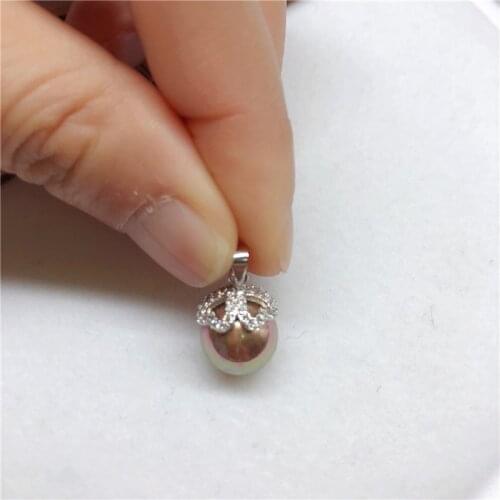 Silver Plated Pendant Mountings Base Mounts Findings Jewelry Settings Parts for Pearls Jade Beads Stones Crystal, 10pcs/lot
