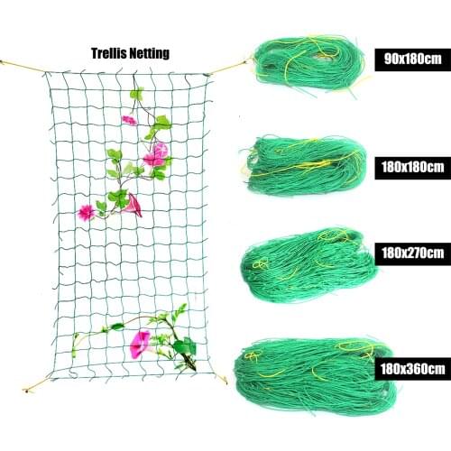 Garden Flower Nylon Trellis Netting Agricultural Farming Support Climbing Bean Plant Nets Grow Fence Green DIY