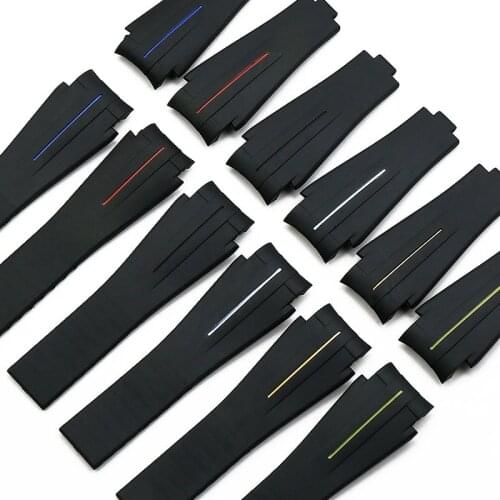 Silicone strap mens watch accessories for Rolex water ghosts Ghost King Deepsea GMT rubber strap womens waterproof watch band