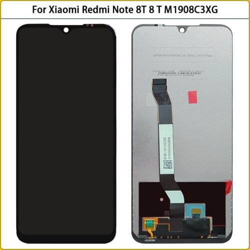 Original 6.3 inch New For Xiaomi Redmi Note 8T 8 T M1908C3XG LCD Display Touch Screen Panel Digitizer Assembly LCD Screen Replac