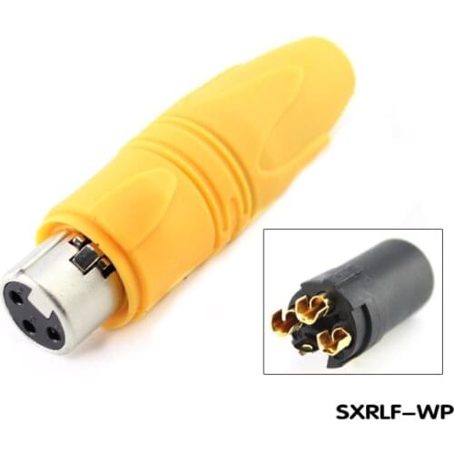 1Pcs IP65 level 3-core waterproof XLR balanced female plug fever audio microphone plug SXRLF-WP HIFI