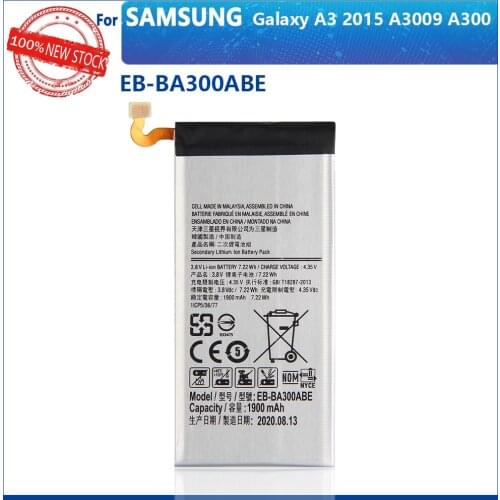 100% Original 1900mAh EB-BA300ABE For Samsung Galaxy A3 A300 SM-A300F SM-A300FU A3000 A3009 A300X Phone New High quality Battery