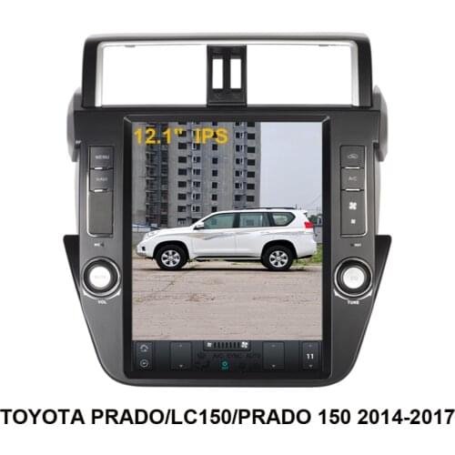12.1" Tesla Style Android Car GPS Navigation For TOYOTA PRADO/LC150/PRADO 150 2014-2017 Auto Car Radio Multimedia Player