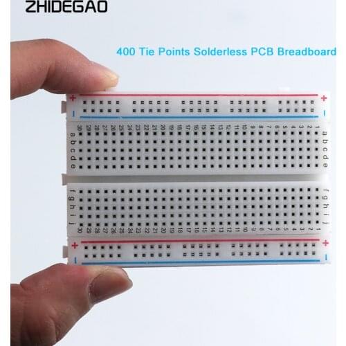 400 Tie Points Solderless PCB Breadboard Mini Universal Test Protoboard DIY Bread Board for Bus Test Circuit Board 8.5CM x 5.5CM