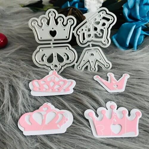 8pcs set Crown metal die cuts cutting dies scrapbooking for paper craft scrapbook handmade metal stencil embossing die