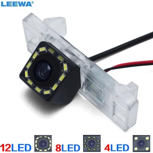 LEEWA Car Rear View Camera With 4LED/8LED/12LED For Citroen C2/C3/C4/C5/C6/C8/DS3/DS3/DS5 Nissan Armada Backup Camera