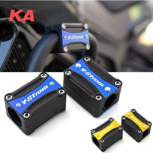 Motorcycle Engine Crash Bar Protection Bumper Decorative Guard Block 22/25/28mm For V-Strom 650 1000 250 VStrom DL650 250 1000