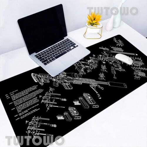 Cs Go Gun Parts M14 Ar-15 Hk45 Ak47 98k Mouse Pad Hot Sell Computer Table Mat Mouse Mat Mouse Pad Gamer Natural Rubber Carpet