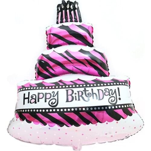 Kid Birthday Party balloons cake models 69*100cm balloons Aluminium Foil balloons for decorate and celebrate 69x100cm