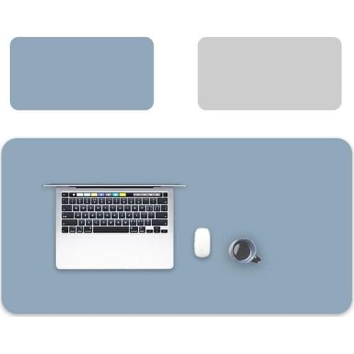 Double-side Portable Home Office Game MousePad Protective Dining Desk Writing Mat Easy Clean PU Leather Desk Mat Laptop Pad