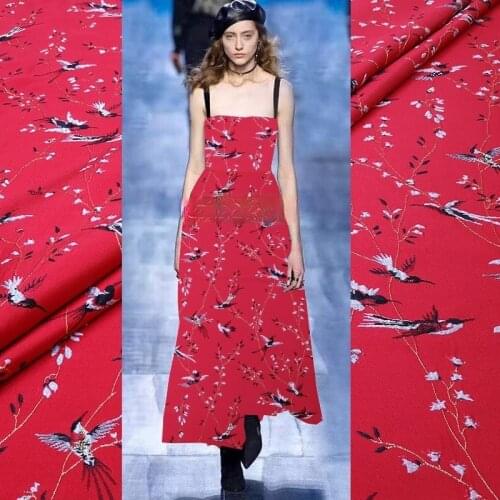 European designer jacquard fabric golden silk swiftlet yarn-dyed jacquard brocade brocade Tang suit dress suit fabric