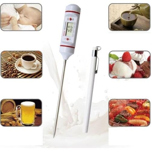 Kitchen Cooking Thermometer with Stainless Steel Needle Digital Wireless Barbecue Instant Read Probe Temperature Gauge