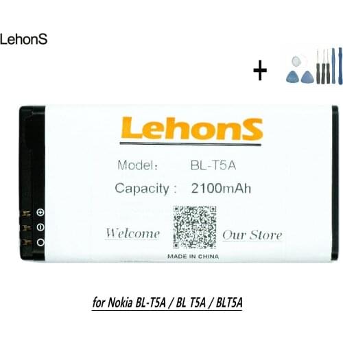 LehonS 1x BL-T5A BLT5A BL T5A New Arrival Mobile Phone Battery for Nokia Microsoft Lumia 550 Lumia550 Replacement Batteries 40g
