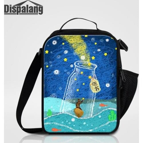 Cute Kids Lunch Bag Cartoon Girls Prints Portable Picnic Food Bags Women Thermal Lunch Bags Insulated Student Function Lunch Box