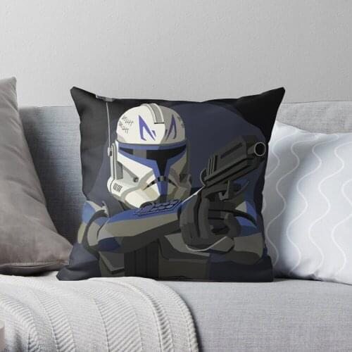 Captain Rex Throw Pillow Cushion Cover Polyester throw pillows case on sofa home living room car seat decor 45x45cm