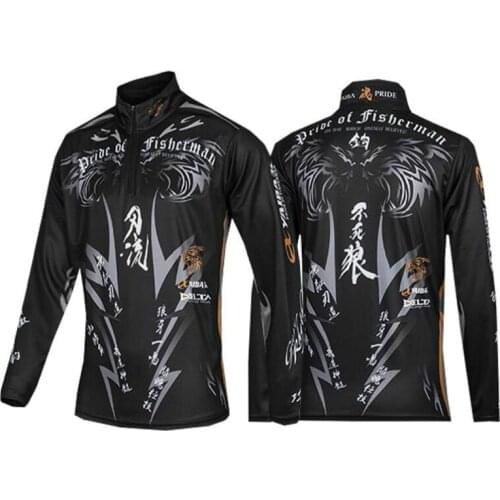 2021 New Fishing Jacket Long Sleeve Quick Dry Fishing Clothing Anti-UV Sunscreen Fishing Clothes Cycling Hiking Fishing Shirt