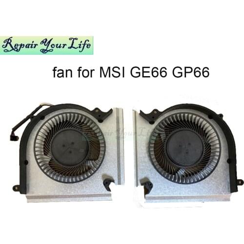 New Notebook pc cooling fans cooler radiator for MSI GE66 GP66 GL66 10SGS 10SFS 10SF 10UH 11UH 11UG PABD08008SH E330401690MC200K
