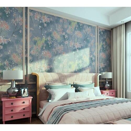 Garden Style Bedroom Living Room Warm Romantic Non-woven Wallpaper Sofa TV Background Wall Paper