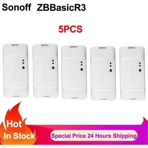 SONOFF Zigbee Switch Module BASICZBR3 DIY Smart Switch Wireless Timer Switches Vocie Control Via Alexa SmartThings Hub eWelink