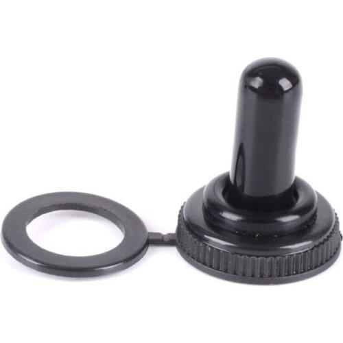 DPDT Rocker Toggle Switch ON/OFF/ON, Flick Metal Waterproof Cap Knob