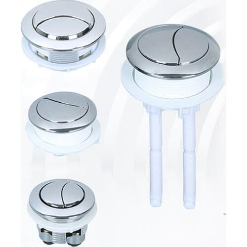 38/48/58MM Dual Push Button Universal Flush Toilet Seat Water Tank Cover Button Double Rods Bathroom Toilet Switch Accessories