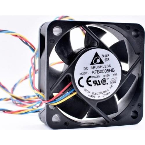 AFB0505HB 5cm 50mm fan 50x50x15mm DC5V 0.45A 4 lines pwm large air volume cooling fan