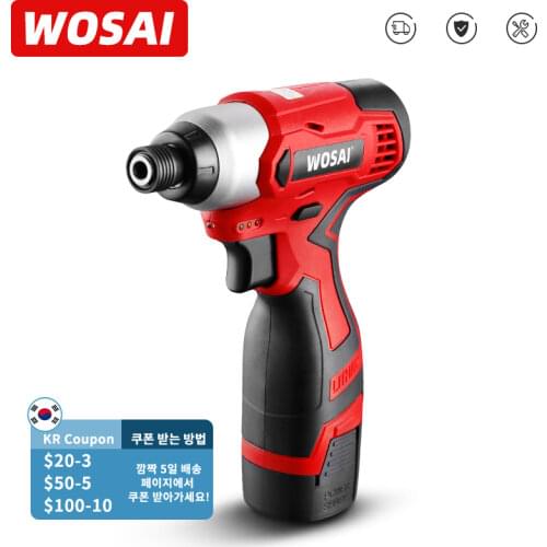WOSAI 16V Electric Drill Screwdriver 100N.m impact Driver cordless drill Household Multifunction Hit Power Tools MT-SER