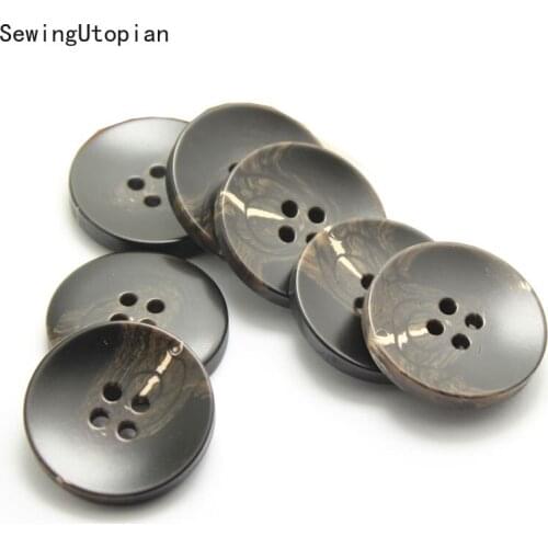 10PCS 15-30mm Resin Fashion Buttons for Clothing Coat Suit Crafts Plastic Button Decorative Scrapbooking Sewing Accessories