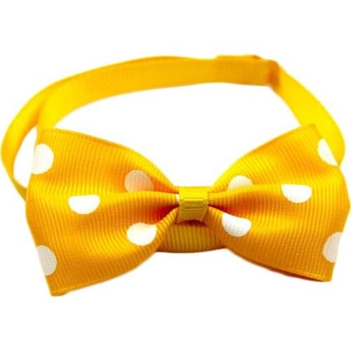 300PCS / LOT Pet Supplies With Polka Dot Pet Bow Tie Adjustable Cat Dog Grooming Accessories