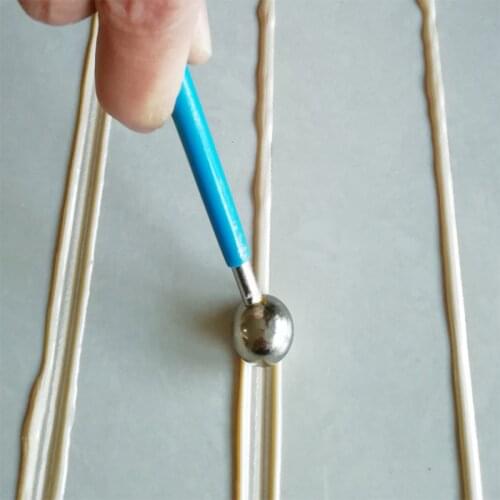 4pcs Grouting Glue Gaps Scraping Tools Ceramic Floor Double Steel Pressed Ball Tile Grout Repairing Stick