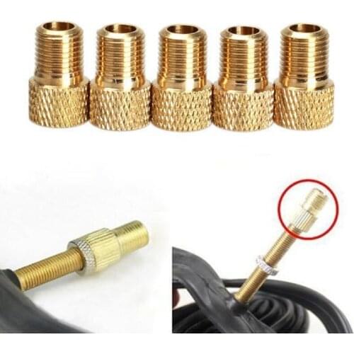 5/10/15/20 PCS Bicycle Valve Adapter Pump Copper Valve Adapter Caps Bicycle Wheel Air Nozzle Tool Road Racing Bicycle Accessory