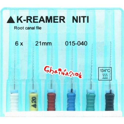 5 Packs Dental K-FILE / H-FILE / K-REAMER 21/25mm NiTi Flexible Endo Root Canal Hand Files