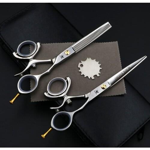 6 Inch Beauty Salon Cutting Shears Tools Barber Shop Hairdressing Scissors Styling Tools Professional Hairdressing Scissors Set