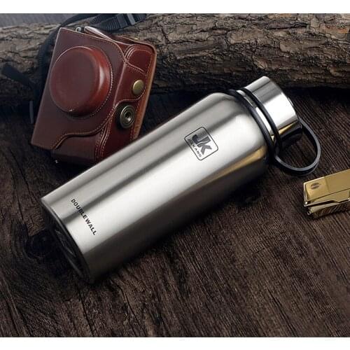 610ml 800ml 1100ml Thermos Stainless Steel Insulated Thermos Bottle Outdoor Sports Drinking Water Bottle Vacuum Bottle Drinkware